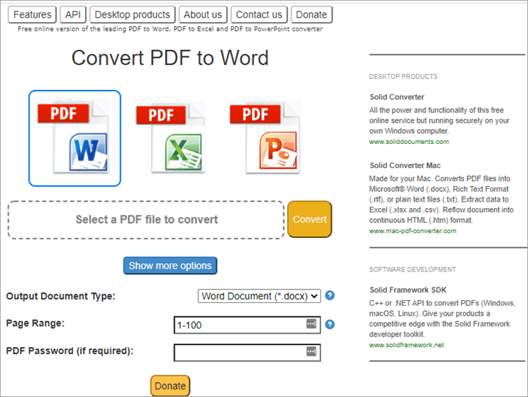 online pdf to word converter for mac